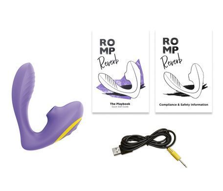 Вібратор для пар із вакуумною стимуляцією Romp REVERB (діаметр 3,4 см) зображення