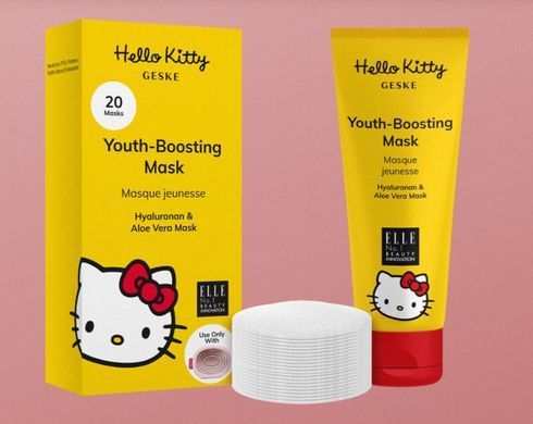 Омолоджуюча маска GESKE Youth Boosting Mask by Hello Kitty Oval (50 мл + 20 серветок) зображення