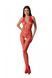 Бодистокинг с плетением на животе и доступом Passion BS100 One Size, red картинка
