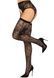 Мереживні панчохи з поясом Leg Avenue Leg Avenue Lace thigh highs & garterbelt Black One Size картинка 4