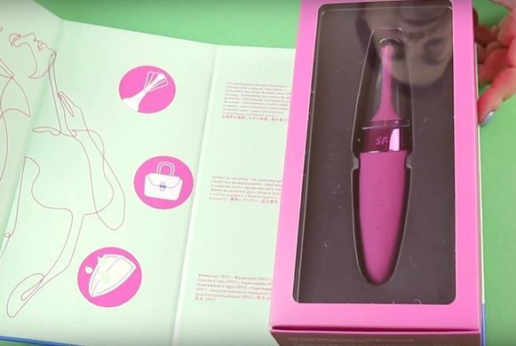 Кліторальний вібратор із кришкою Satisfyer Twirling Delight Rose зображення