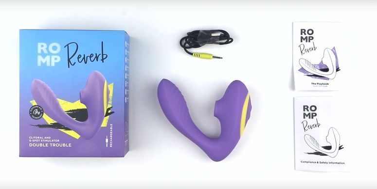 Вібратор для пар із вакуумною стимуляцією Romp REVERB (діаметр 3,4 см) зображення