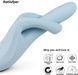 Вібратор з ротацією та підігрівом Satisfyer Heat Flex 4 Blue (діаметр 3,4 см) картинка 9