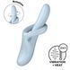 Вібратор з ротацією та підігрівом Satisfyer Heat Flex 4 Blue (діаметр 3,4 см) картинка 1