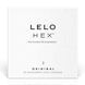 Тонкі та суперміцні презервативи LELO HEX Condoms Original (3 шт) картинка 1