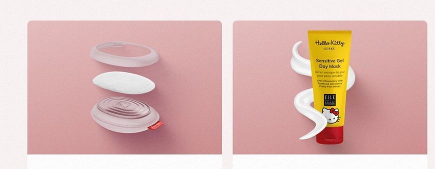 Омолоджуюча маска GESKE Youth Boosting Mask by Hello Kitty Oval (50 мл + 20 серветок) зображення