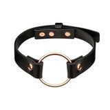 Фото Кожаный чокер с кольцом Rosy Gold Choker Black