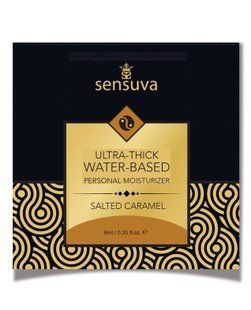 Пробник лубриканту на водній основі Sensuva - Ultra&ndash;Thick Water-Based Salted Caramel. Солона карамель (6 мл) зображення