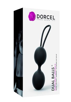Вагінальні кульки Dorcel Dual Balls Black (діаметр 3,6 см) зображення