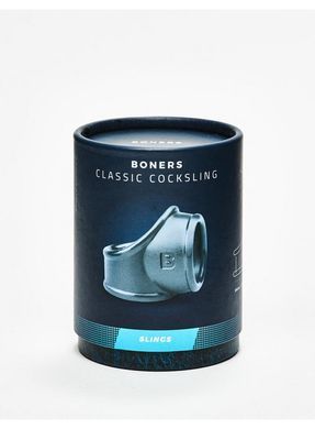 Двойное эрекционное кольцо Boners Clsssic Cocksling Grey (диаметр 3,5 см и 4 см) картинка