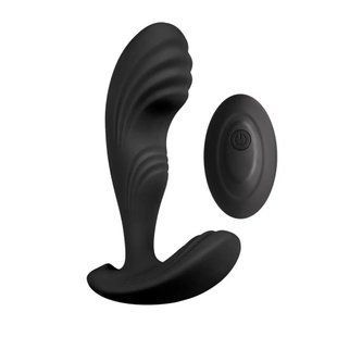 Вибромассажер простаты с пультом ДУ S Pleasures Premium Cozy, черный (диаметр 3,3 см) картинка