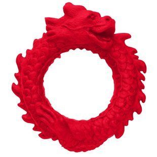 Ерекційне кільце Creature Cocks Rise of the Dragon Silicone Penis Ring Red зображення