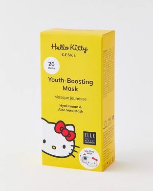 Омолоджуюча маска GESKE Youth Boosting Mask by Hello Kitty Head (50 мл + 20 серветок) зображення