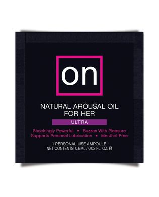 Пробник збуджуючого масла Sensuva - ON Arousal Oil for Her Ultra (0,5 мл) зображення