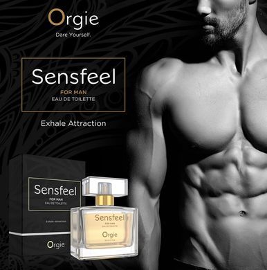 Чоловічі парфуми з феромонами Orgie Sensfeel for Man (50 мл), цитрусово-деревний аромат зображення
