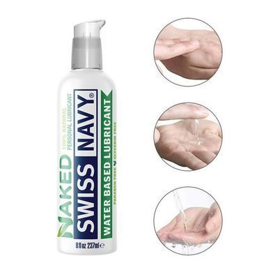 Лубрикант на водній основі для чутливої ​​шкіри Swiss Navy NAKED All Natural (10 мл) зображення