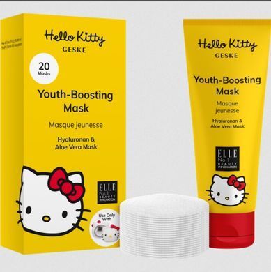 Омолоджуюча маска GESKE Youth Boosting Mask by Hello Kitty Head (50 мл + 20 серветок) зображення