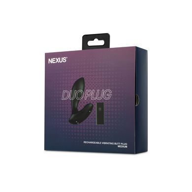 Анальная пробка с вибрацией и пультом ДУ Nexus DUO Plug Medium (ширина 4 см) картинка
