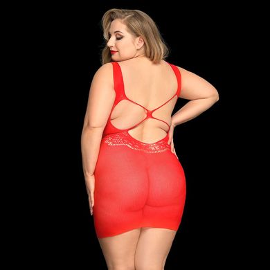 Сексуальна сітчаста сукня JSY «Пристрасна Евелін» Plus Size, Red зображення