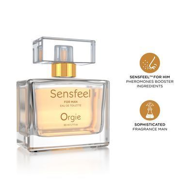 Чоловічі парфуми з феромонами Orgie Sensfeel for Man (50 мл), цитрусово-деревний аромат зображення