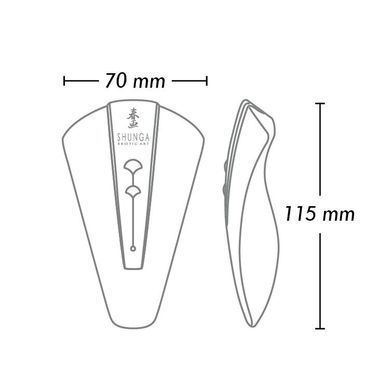 Кліторальний вібратор Shunga Obi Intimate Massager Raspberry зображення