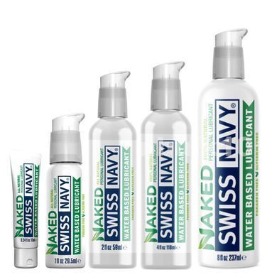 Лубрикант на водній основі для чутливої ​​шкіри Swiss Navy NAKED All Natural (10 мл) зображення