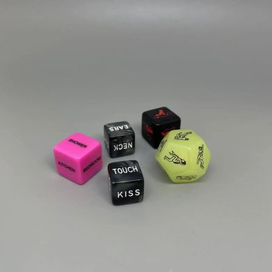 Набор игровых кубиков Wooomy Ooo 5 Dice Set (EN): места и позы для секса, интимные действия и части тела картинка