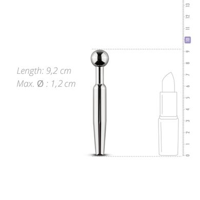 Порожнистий уретральний стимулятор Sinner Gear Unbendable Hollow Penis Plug (довжина 7,5 см, діаметр 1,2 см зображення