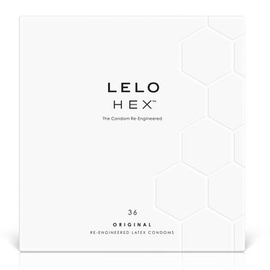 Тонкі та суперміцні презервативи LELO HEX Condoms Original (36 шт) зображення