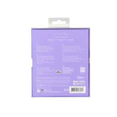 Розкішний вібратор Pillow Talk Special Edition Racy Purple із кристалом Сваровскі (діаметр 2,2 см + маска та гра) зображення