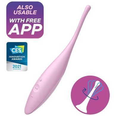 Смарт - вібратор для клітора Satisfyer Twirling Joy Pink зображення