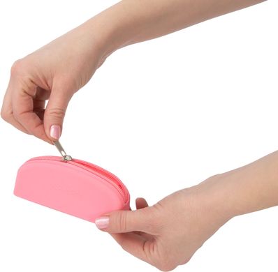 Сумка для хранения секс-игрушек PowerBullet Silicone Zippered Bag Pink картинка