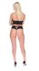 Комплект з еко-шкіри: бра + трусики Passion Nancy Bikini black, розмір L/XL картинка 9