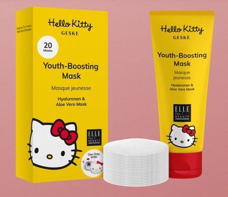 Омолоджуюча маска GESKE Youth Boosting Mask by Hello Kitty Head (50 мл + 20 серветок) зображення