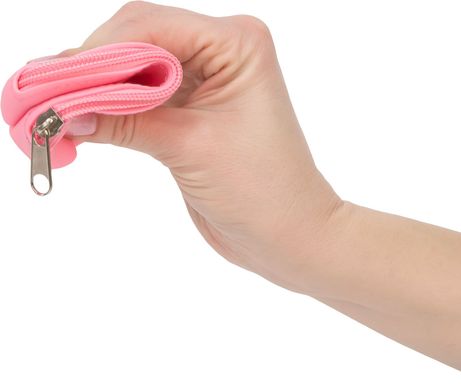 Сумка для зберігання секс-іграшок PowerBullet Silicone Zippered Bag Pink зображення