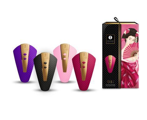 Кліторальний вібратор Shunga Obi Intimate Massager Raspberry зображення