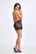 Прозора міні сукня Noir Handmade F313 Mythos mini flocked mesh dress with jewelry rhinestone chain, розмір S картинка 6