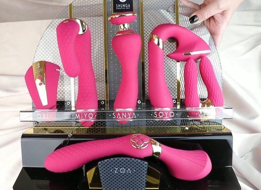 Кліторальний вібратор Shunga Obi Intimate Massager Raspberry зображення