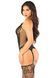 Еротичний комплект: бодістокінг + трусики Leg Avenue Cami Garter with Stockings and String One Size, Black картинка 4