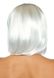 Флуоресцентный парик боб-каре Leg Avenue Pearl short natural bob wig White, белый картинка 3