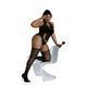Бодістокінг з відкритим доступом Moonlight Plus Model 02 Black, розмір XL-XXXL картинка 1
