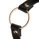Кожаный чокер с кольцом Rosy Gold Choker Black картинка 7