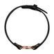 Кожаный чокер с кольцом Rosy Gold Choker Black картинка 4