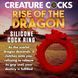 Эрекционное кольцо Creature Cocks Rise of the Dragon Silicone Penis Ring Red картинка 15