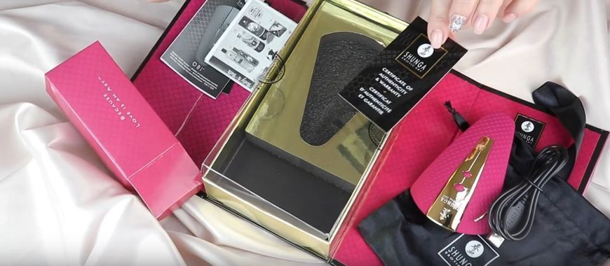 Кліторальний вібратор Shunga Obi Intimate Massager Raspberry зображення