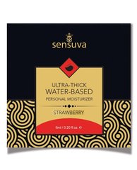 Пробник лубриканту на водній основі Sensuva - Ultra–Thick Water-Based Strawberry. Полуниця (6 мл) зображення