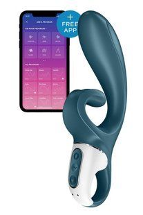 Смарт вібратор кролик Satisfyer Hug Me Bluegrey (діаметр 4,2 см) зображення