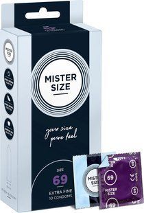 Презервативы тонкие Mister Size pure feel, размер 69 (10 шт) картинка
