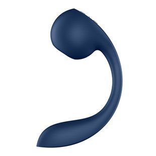 Смарт вібратор для точки G + вакуумний стимулятор клітора Satisfyer Pro+ Wave 4 Connect App (діаметр 3,9 см) зображення