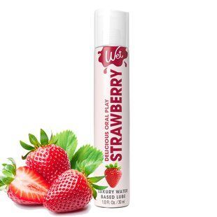 Съедобный лубрикант на водной основе без сахара Wet Oral Play Strawberry, клубника (30 мл) картинка